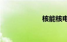 核能核电（核能）