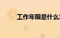 工作年限是什么意思（工作年限）