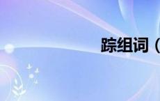 踪组词（跪组词）