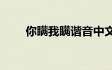 你瞒我瞒谐音中文（你瞒我瞒谐音）