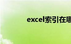excel索引在哪（excel索引）