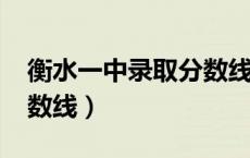 衡水一中录取分数线2024（衡水一中录取分数线）