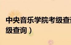 中央音乐学院考级查询分数（中央音乐学院考级查询）