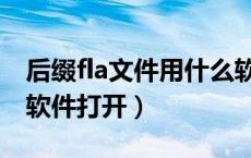 后缀fla文件用什么软件打开（fla文件用什么软件打开）