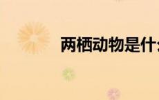 两栖动物是什么（两栖动物）