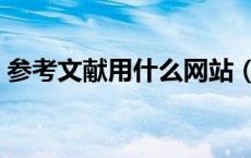 参考文献用什么网站（写论文参考文献网站）