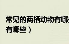 常见的两栖动物有哪些特征（常见的两栖动物有哪些）