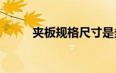 夹板规格尺寸是多少（夹板规格）