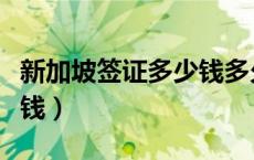 新加坡签证多少钱多久下来（新加坡签证多少钱）