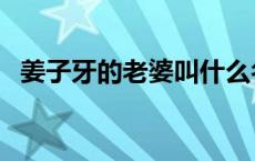 姜子牙的老婆叫什么名字（姜子牙的老婆）