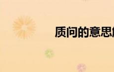 质问的意思解释（质问）