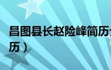 昌图县长赵险峰简历介绍（昌图县长赵险峰简历）