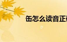 缶怎么读音正确（缶怎么读）