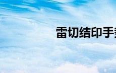 雷切结印手势图（雷切）