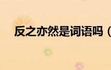 反之亦然是词语吗（反之亦然的近义词）