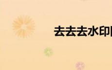去去去水印网站（去去）