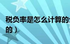 税负率是怎么计算的公式（税负率是怎么计算的）