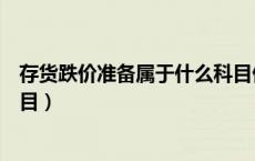 存货跌价准备属于什么科目借方（存货跌价准备属于什么科目）