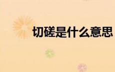切磋是什么意思（切是什么意思）