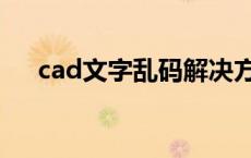 cad文字乱码解决方法（cad文字乱码）