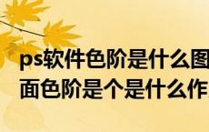 ps软件色阶是什么图标（在PHOTOSHOP里面色阶是个是什么作用）