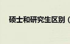 硕士和研究生区别（研究生毕业是硕士）