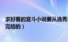 求好看的宫斗小说要从选秀开始的（宫斗小说从选秀开始已完结的）