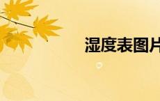 湿度表图片（湿度表）