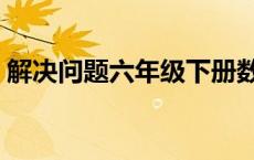 解决问题六年级下册数学（解决问题六年级）