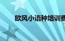 欧风小语种培训费用（欧风小语种）