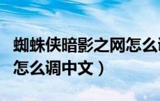 蜘蛛侠暗影之网怎么调字幕（蜘蛛侠暗影之网怎么调中文）