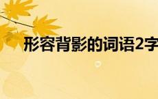 形容背影的词语2字（形容背影的词语）