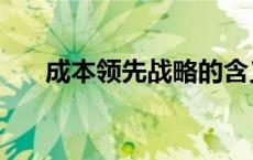 成本领先战略的含义（成本领先战略）