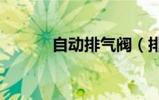 自动排气阀（排气阀工作原理）