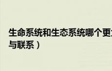 生命系统和生态系统哪个更大（生命系统和生态系统的区别与联系）