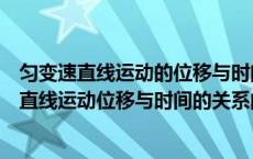 匀变速直线运动的位移与时间的关系公式变形（关于匀变速直线运动位移与时间的关系的几个公式推导）