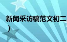 新闻采访稿范文初二300字（新闻采访稿范文）