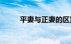 平妻与正妻的区别（什么是平妻）