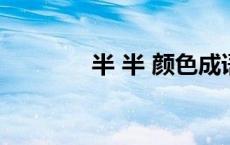 半 半 颜色成语（颜色成语）