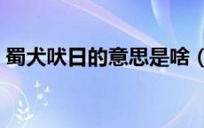 蜀犬吠日的意思是啥（蜀犬吠日是什么意思）