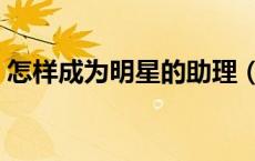 怎样成为明星的助理（如何成为明星的助理）
