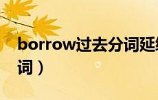borrow过去分词延续性（borrow的过去分词）