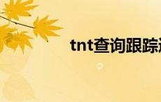 tnt查询跟踪通（tnt查询）