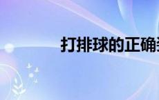 打排球的正确姿势（打排球）