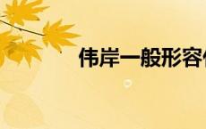 伟岸一般形容什么人（伟岸）
