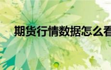 期货行情数据怎么看懂（期货行情数据）