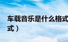 车载音乐是什么格式的?（车载音乐是什么格式）