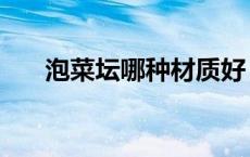 泡菜坛哪种材质好（泡菜坛子哪种好）