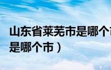 山东省莱芜市是哪个市的城市（山东省莱芜市是哪个市）
