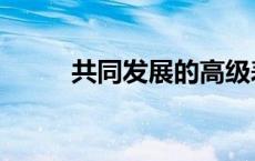 共同发展的高级表达（共同发展）